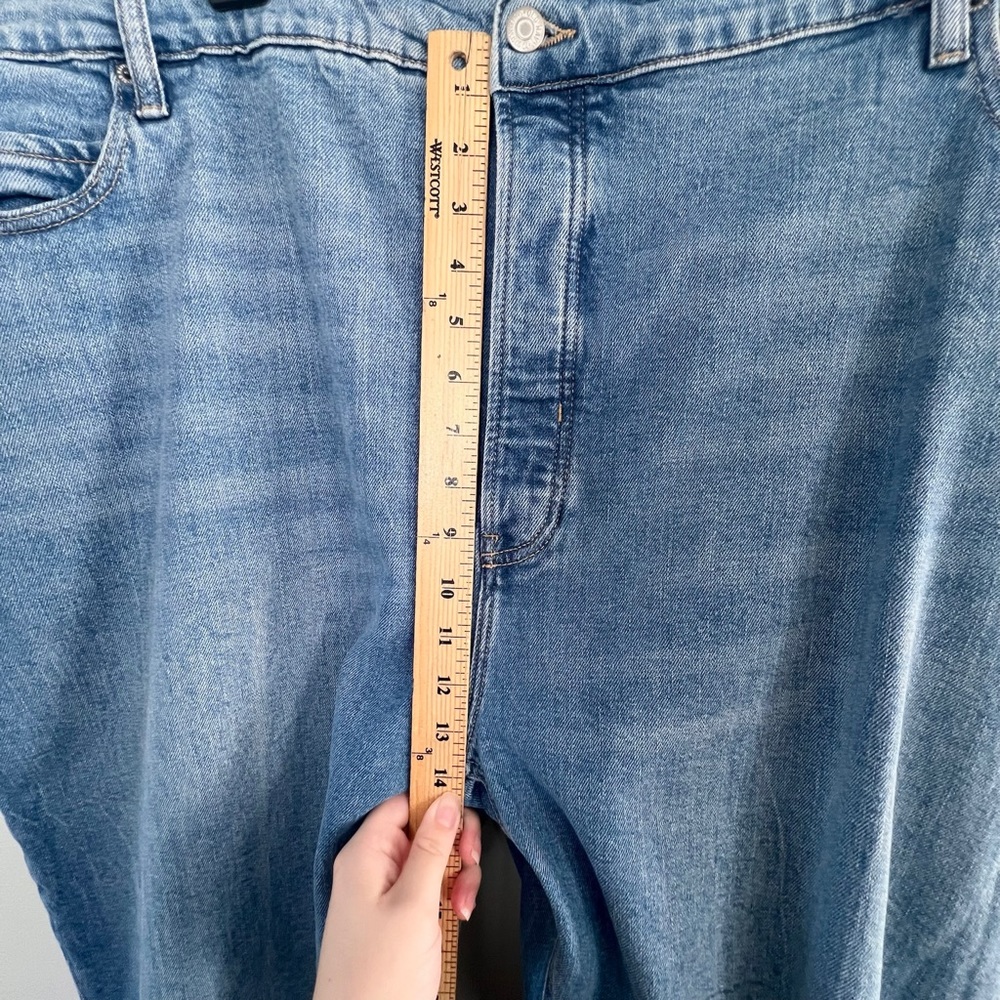 Old Navy Jeans Extra High Rise Sky Hi Straight Secret Slim Pockets Size 26 - Picture 9 of 12
